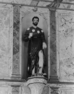 Statue (d'applique) : saint Roch, chapelle Notre-Dame-du-Bon-Voyage (Séné)