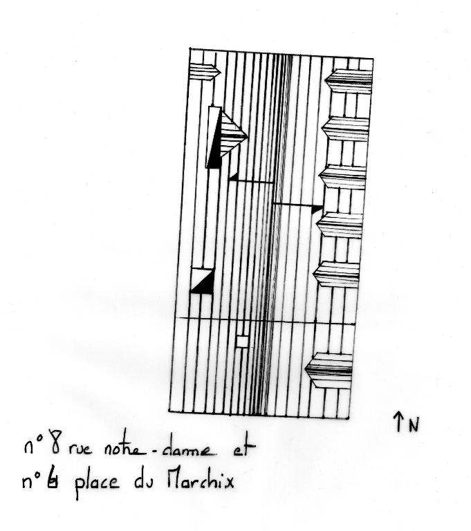 Maison, 8 rue Notre-Dame et 6 place du Marchix (Vitré)