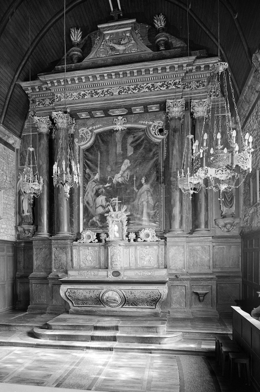 Retable du maître-autel, église paroissiale Saint-Martin (Javené)