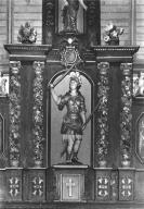 Statue (petite nature, d'applique) : saint Théodore, chapelle Saint-Théodore (Primelin)