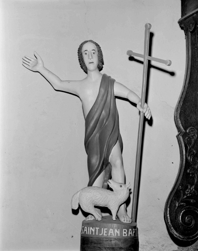 Statue : saint Jean-Baptiste (La Ferrière fusionnée en Plémet en 2016)