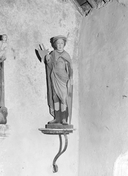 Statue (petite nature) : saint Adrien, chapelle Saint-Adrien (Langonnet)