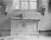 Autel, tabernacle, gradin d'autel (autel secondaire), chapelle Saint-Laurent ou Notre-Dame-de-Bonne-Nouvelle (Goulien)