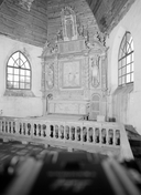 Retable, gradins d'autel (3) (retable architecturé), retable du choeur, chapelle Saint-Paterne (Meslan)