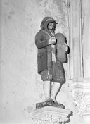 Statue (d'applique) : saint Isidore, église paroissiale Saint-Gildas (Locqueltas)