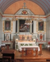 Ensemble du maître-autel : autel, tabernacle, retable, gradin d'autel, degré d'autel