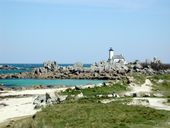Phare de Pontusval, Pointe de Beg-Pol (Brignogan-plages fusionnée en Plounéour-Brignogan-plages en 2017)
