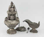 Encensoir, navette et cuiller à encens