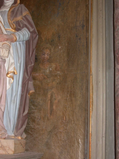 Tableau d'autel : Education de la Vierge