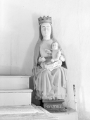 Statue : Vierge à l'Enfant, chapelle Saint-Nicodème, Saint-Joseph, Roc Brien (Ploërmel)