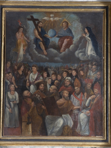Tableau d'autel : L'église et tous les saints
