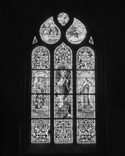 Ensemble de deux verrières, église paroissiale Saint-Pérec (Lopérec)