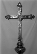 Croix de procession, église paroissiale Saint-Laurent (Maël-Pestivien)