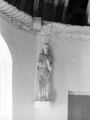 Statue (petite nature, d'applique) : saint Gildas, chapelle Notre-Dame de Loctavy (Priziac)