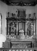 Retable, tabernacle, exposition (retable architecturé à niche), chapelle Notre-Dame de Pitié et sa fontaine (Langonnet)