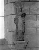 Statue (d'applique, petite nature) : saint Demet (1), chapelle Saint-Demet (Plozévet)