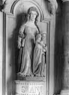 Groupe sculpté (d'applique, petite nature) : sainte Anne trinitaire, chapelle Notre-Dame (Ploërdut)