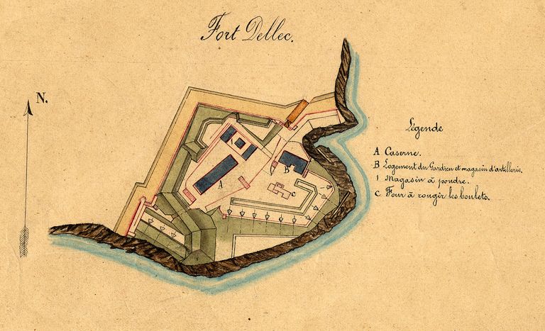 Vestibule et rade de Brest : ensemble fortifié (19e siècle)