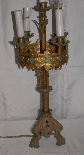 Paire de Chandeliers d'église