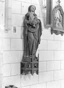 Statue (petite nature, d'applique) : Vierge à l'Enfant, église Saint-Jean-Baptiste (Le Croisty)