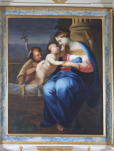 Tableau d'autel : Vierge à l'Enfant avec Jean-Baptiste