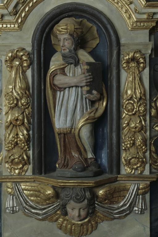 Statuette : Saint Nicodème, chapelle Saint-Mélec (Lanouée fusionnée en Forges de Lanouée en 2019)