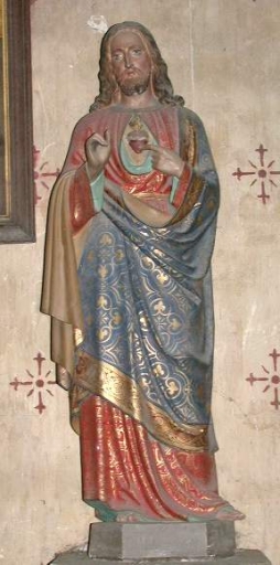 Statue sur culot : Sacré Coeur