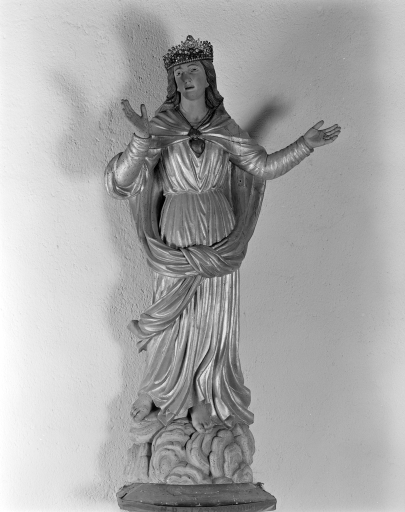 Statue (petite nature) : Assomption dite Notre-Dame-de-l'Assomption, chapelle Notre-Dame-de-Bonne-Nouvelle (Cléguer)