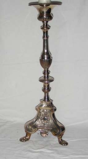 Paire de 4 chandeliers d'église