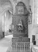 Retable (retable à panneau plat) : vie de la Vierge, vie du Christ, dit retable du Rosaire, église Saint-Pierre-Saint-Paul, Chapelle Notre-Dame-des-Victoires et ossuaire (Gourin)