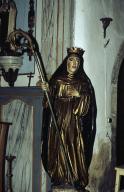 Statue (d'applique, petite nature) : sainte Brigitte (1), église paroissiale Sainte-Brigitte (Sainte-Brigitte)
