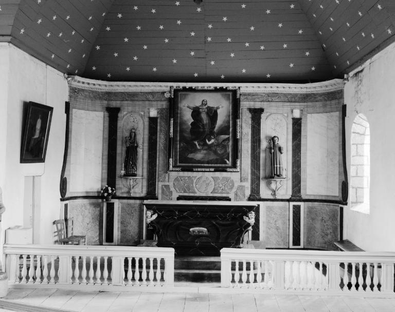 Autel, retable (maître-autel, autel tombeau, retable à ailes), chapelle Notre-Dame (Baden)