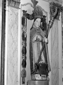 Statue (d'applique, petite nature) : saint Eloi, église paroissiale Sainte-Brigitte (Sainte-Brigitte)