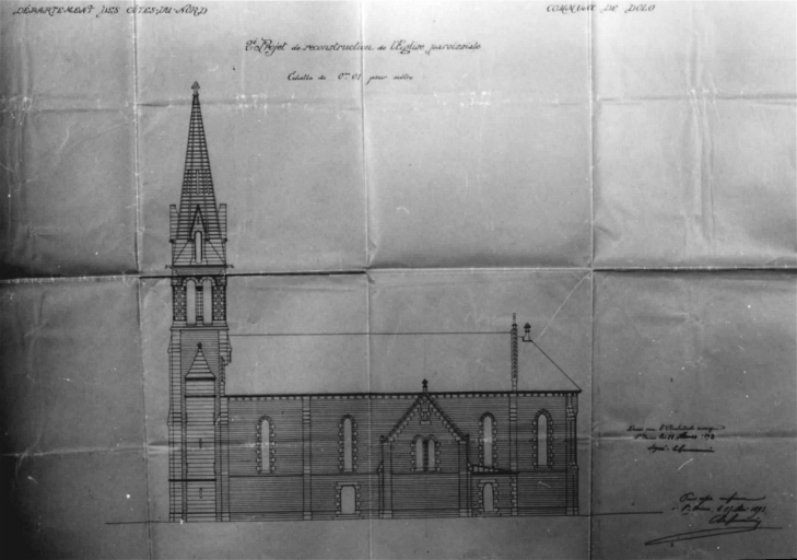 Eglise paroissiale (Dolo fusionnée en Jugon-les-Lacs - Commune nouvelle en 2016, puis Jugon-les-Lacs en 2024)