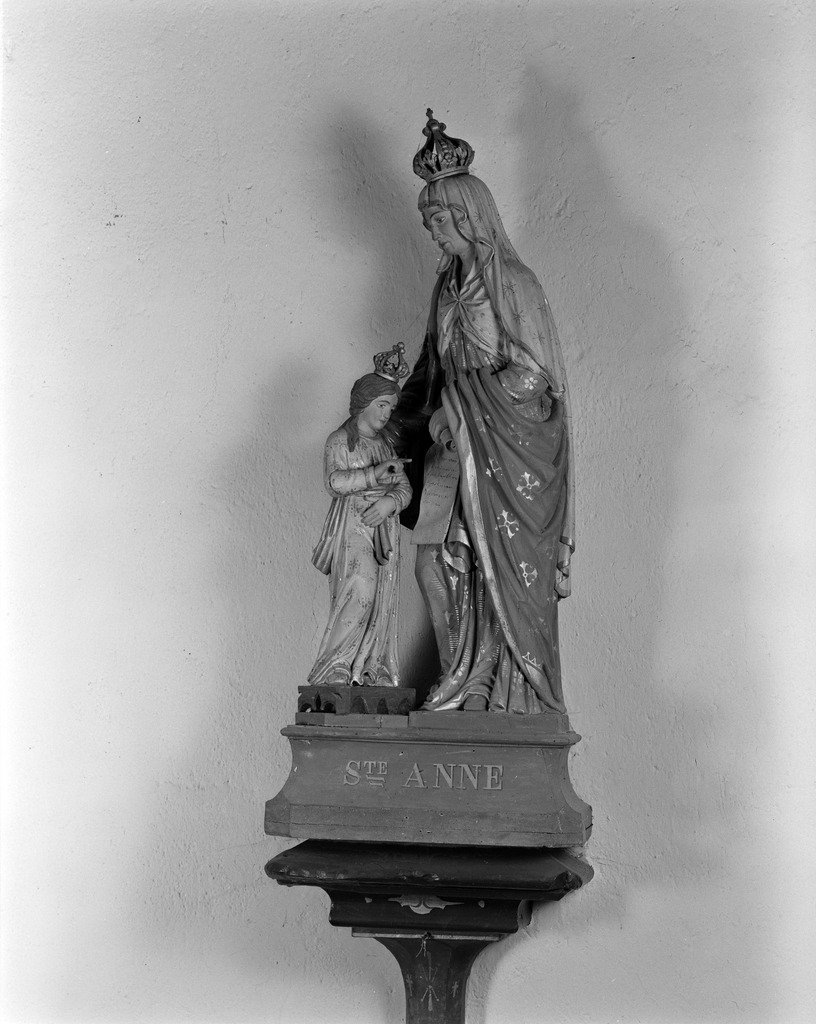 Groupe sculpté : Education de la Vierge, chapelle Notre-Dame-de-Bonne-Nouvelle (Cléguer)