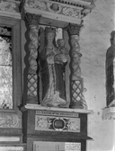 Statue (d'applique, petite nature) : Vierge à l'Enfant, dite Notre-Dame du Folgoët, chapelle Notre-Dame-de-la-Clarté (Trébrivan)