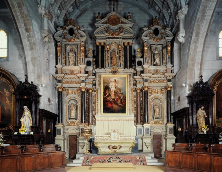 Retable (retable architecturé), église paroissiale Saint-Gildas (Auray)