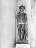 Statue (d'applique, petite nature) : saint Julien, chapelle Notre-Dame (Séglien)