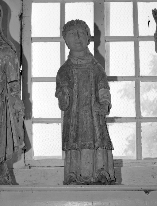 Statue (d'applique, demi-nature) : saint Mathurin, chapelle Saint-Gildas (Cléguérec)