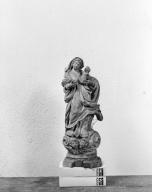 Statue (statuette) : Vierge à l'enfant (n° 1), chapelle Saint-Aubin (Pont-Scorff)