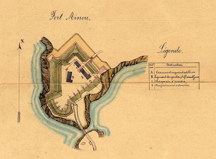 Vestibule et rade de Brest : ensemble fortifié (19e siècle)