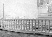 Clôture de choeur (table de communion), chapelle Saint-Nicolas (Priziac)