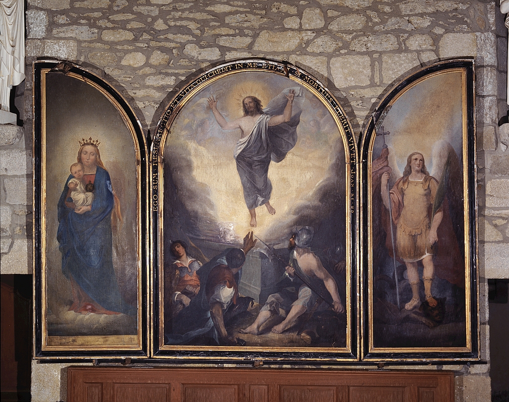 Retable (triptyque), chapelle Saint-Jacques (Sarzeau)