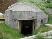 Bunker - abri de type VF1b (dit tôle métro) pour 6 soldats avec soute à munitions de type VF5a, Fort Bloscon (Roscoff)
