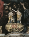 Groupe sculpté : baptême du Christ
