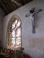 Croix : Christ en croix, chapelle Saint-Houarno ou Saint-Hervé (Langoëlan)