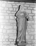 Statue (petite nature) : sainte Anne, style néo-classique, chapelle Saint-Sauveur, Saint-Nicolas (Arzon)