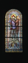 Verrière à personnages de la baie 107 : saint Hubert