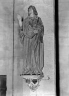 Statue (d'applique, petite nature) : saint Jean l'Evangéliste (1), chapelle Notre-Dame-de-Kergoat (Quéménéven)