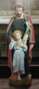 Statue : saint Joseph et l'Enfant (Lanhélin fusionnée en Mesnil-Roc'h en 2019)